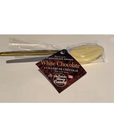 Hand Made White Chocolate Spoons by The Chocolate River Candy Company | White Chocolate | 3 pack | 15g - Buy Online on GoSupps.com
