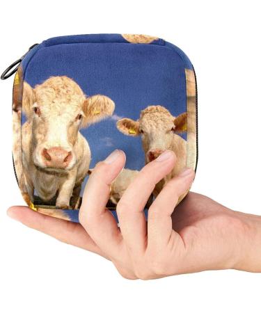 Cow Print Portable Storage Bag for Women & Teen Girls | Stylish & Functional Travel Organizer - Buy Online on GoSupps.com