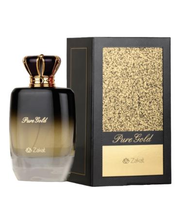PURE GOLD 100ml.e 80vol 3.4fl.oz EUA De Parfum Vaporisateur Natural Spray (ZAKAT - ZOGHBI)