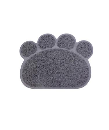 ExeQianming Pet Mat Claw Shape Feeding Mats for Dogs for Drinking and Eating 30 x 37 cm (Gray) - Buy Online on GoSupps.com