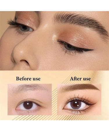 Double Tip Lower Eyelash Pencil 2024 Upgraded 3D Waterproof 2 Tip Eyelash Pen Eye Liner Liquid Eyeliner with Micro Fork Tip for Girls Women Natural Makeup Fine Stroke Eyebrow Pencil (#1) - Buy Online on GoSupps.com