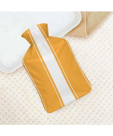 Hot Water Bottle with Lid - Stripe Rubber Hot Water Bag for Pain Relief & Cramps | Ideal Foot Warmer & Hot/Cold Therapy | International Shipping - Buy Online on GoSupps.com