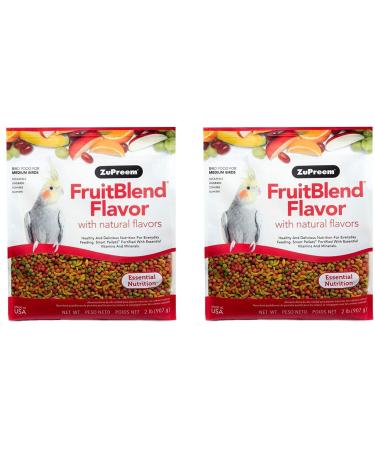 Fruitblend Medium 2 Pound (907g) - Pack of 2 - by Zupreem