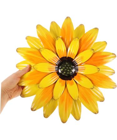 STOBAZA Sunflowers Wall Decor Decorations for Bedroom Wall Decor for Bathroom Iron Wall Art 31.50X31.50X3.00CM Multi - Buy Online on GoSupps.com