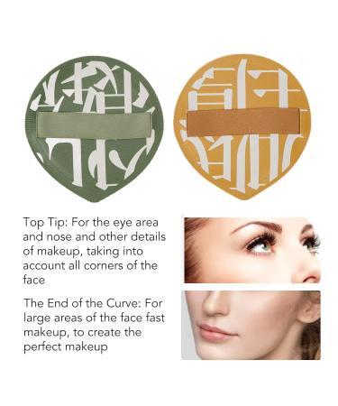 Ultra Soft Makeup Powder Puff - Green Yellow Cosmetic Sponge for Flawless Application - Buy Online on GoSupps.com