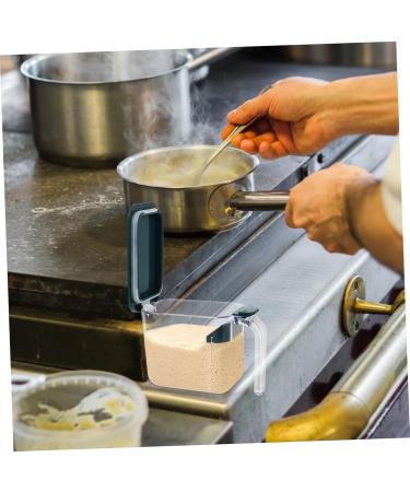 GRIRIW Box Seasoning Box Spice Containers Glass Condiment Bottles Salt Storage Organizer Jar With Cover 15X6.5X9.5CM Random Color - Buy Online on GoSupps.com