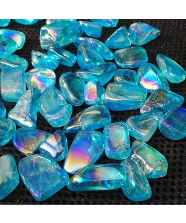Natural Crystal Rough Natural Magic Rainbow Aura Quartz Crystal Colored Tumbled Stones Titanium Coated (Size : Purple) - Buy Online on GoSupps.com