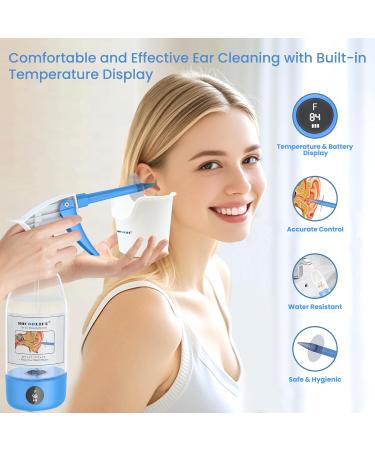 Buy Upgraded Ear Wax Removal Kit - Safe Ear Irrigation System with Temperature Display & Comfortable Cleaning - Effective Ear Flush Cleaner - Buy Online on GoSupps.com