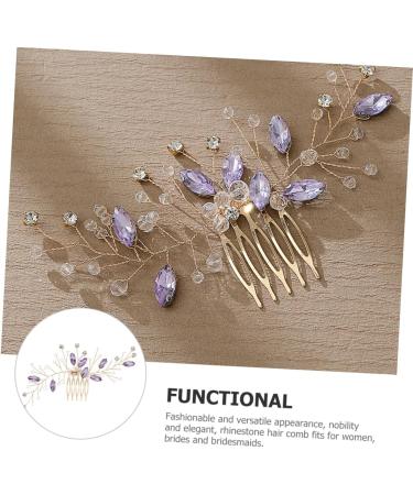 DOITOOL prom bride accessories rhinestones New Chinese style wedding hair clips for brides moon hair pin headgear comb hair comb headband hair wedding hair combs - Buy Online on GoSupps.com