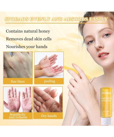 Honey Hand Mask Honey Peel off Hand Mask 24k Gold Hand Mask masque de r paration hydratant Honey Hand Mask Peeling Hand Mask r paration pour peau rugueuse pour hommes & femmes - Buy Online on GoSupps.com