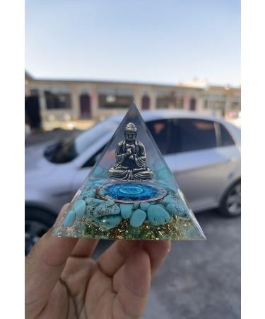 Pyramid Orgon Crystal Energy Tower | Reiki Chakra Healing Stones | Positive Energy Meditation Tool | Living Room Decor Gift - Buy Online on GoSupps.com