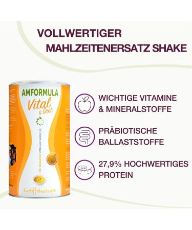 AMFORMULA Vital & Diet Potato Soup 432 g I Complete meal replacement with prebiotic fiber I rich in nutrients and protein I Weight loss diet shakes I Vital Drink - Buy Online on GoSupps.com