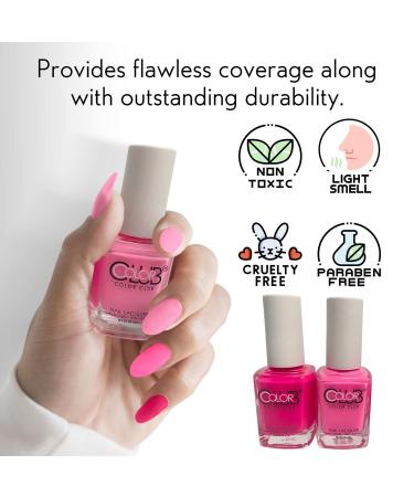 Color Club Pink Nail Lacquer Set of 3 - Long Lasting Quick Dry Polish for Nail Art & Salon Style - Buy Online on GoSupps.com