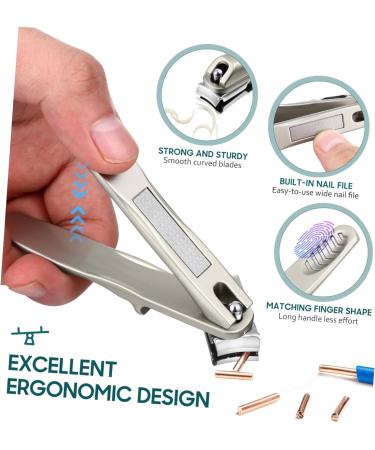 Ipetboom 360 Rotary Nail Scissors Finger Nail Clippers Manicure Trimmer Nail Clippers with Catcher Toenail Trimmer Nail Clippers for Men Pedicure Clipper Cosmetic To Rotate Steel Set - Buy Online on GoSupps.com