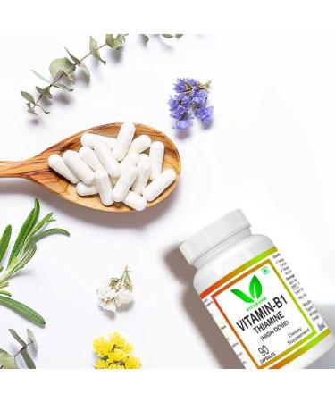 Vitamin B1 (Thiamine) High Dose 90 Capsules - Buy Online on GoSupps.com