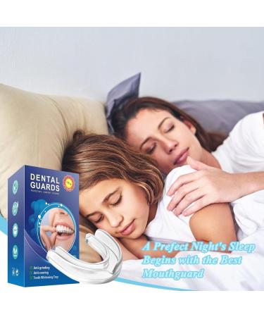FEXPDL Mouth Guard for Teeth Grinding 4 Pack Teeth Grinding Night Guard for Adults Mouth Guard for Sleeping at Night Anti Grinding Teeth 2 Sizes Bruxism Mouth Guard Night White - Buy Online on GoSupps.com