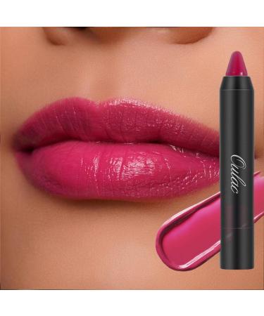 Oulac Purple Lip Gloss Lipstick - Tinted Lip Balm Makeup Lip Crayon Semi- Gloss Finish for Dry  Moisturizing Creamy Lip Color | 2.48g  Purple (05) M06+M07+M14