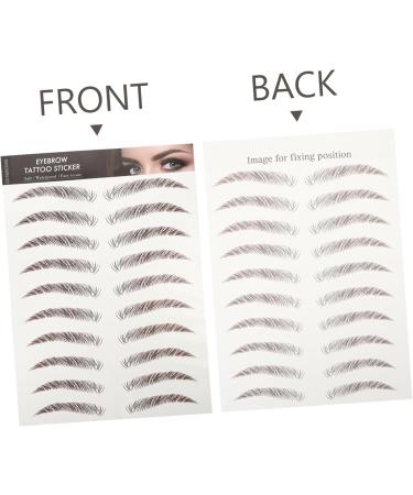 Balacoo Fake Stickers 5 Sheets Eyebrow 3d Sticker 4d Artificial Template Temporary Sticker - Buy Online on GoSupps.com