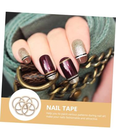 WOFASHPURET 5pcs Professional Masking Tape Line Nail Diy Nail Tip Tape Nail Tool Nail Striping Tape Manicure Tape Salon Nail Tape Nail Glue Tape Nail Tips Tape Stripe Tape Decorate Stripping - Buy Online on GoSupps.com
