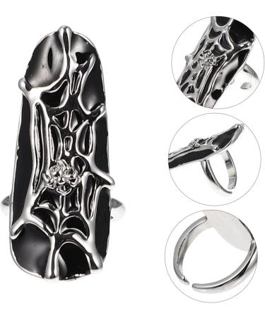 Holibanna Halloween Nails Sticker Spider Nail Ring Miss Full Cover Vampire Alloy Gothic Vampire Nails - Buy Online on GoSupps.com