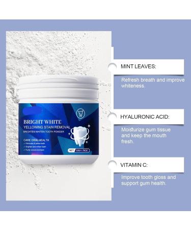 Mint-Flavored Tooth Powder - Gentle Formula for Teeth Stain Removal Fresh Breath & Oral Care(1PCS) 1 Count (Pack of 1) - Buy Online on GoSupps.com