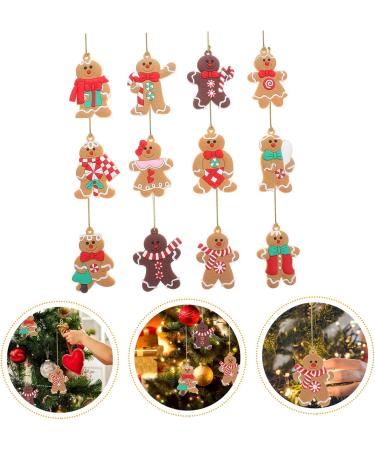 HOMSFOU 24 Pcs Gingerbread Man Ornament Xmas Gingerbread Man Figurine Gingerbread Ornaments Holiday Gingerbread Man Christmas Tree Ornaments Christmas Party Decoration Pvc Gift Household As Shownx2pcs 8X5.5CMx2pcs - Buy Online on GoSupps.com