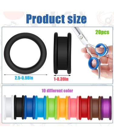 20 Silicone Finger Rings for Pet Grooming Scissors - Dog Hair Shears Accessory - Buy Online on GoSupps.com