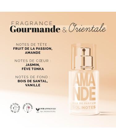 SOLINOTES Almond Perfume for Women - Eau De Parfum | Delicate Floral and Soothing Scent - Made in France - Vegan - 0.5 fl.oz Almond Passion Fruit Jasmine Tonka Bean Sandalwood Vanilla - Buy Online on GoSupps.com