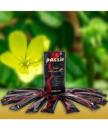 Passi Pack of 12 sachets of 10 g of Macun bitkisel paste - Paste based on red ginseng cane and Turkish honey - Buy Online on GoSupps.com