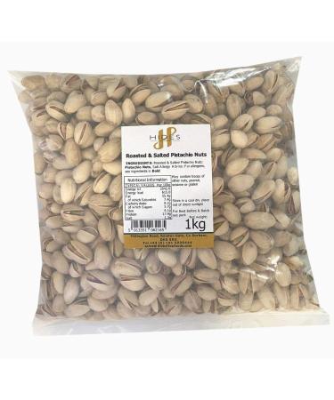Hides Fine Foods - Roasted & Salted Pistachio Nuts 1kg - Suitable for Vegetarians - GMO Free - Snacking - Protein Snack - Bar Snack - Perfect for Parties