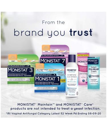 MONISTAT 7-Dose Yeast Infection Treatment with Boric Acid Feminine Wash | Fragrance Free | Miconazole Cream + Cleanser | 10 Fl Oz - Buy Online on GoSupps.com