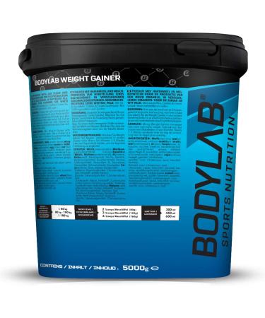 BODYLAB24 Weight Gainer Hazelnut Cocoa 5kg - Ideal Shake for Mass Gain | 20% Protein Carbs & Creatine Enriched - Buy Online on GoSupps.com