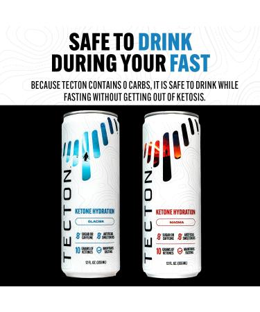 Tecton Ketone Energy Drink - Magma Flavor (12-Pack) | 10g Nature-Identical Ketones per Serving | Stimulant-Free Energy Boost - Buy Online on GoSupps.com