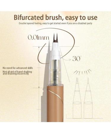 Proof Eyeliner Double Tip Lower Eyelash Pencil Waterproof Liquid Formula Eyeliner Super Slim Eye Lower Eyelash Pencil Tip Quick Drying Long Lasting eyelash C: Tea Brown - Buy Online on GoSupps.com