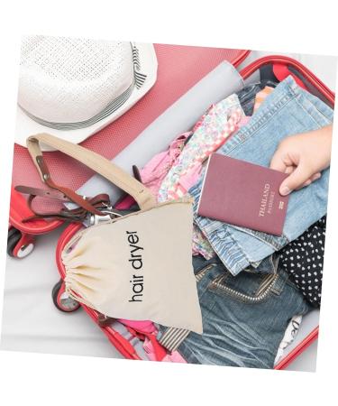 Healeved 4pcs Hair Dryer Storage Bag Hotel Storage Bag Small Blow Dryer Mini Travel Cosmetic Fabric - Buy Online on GoSupps.com