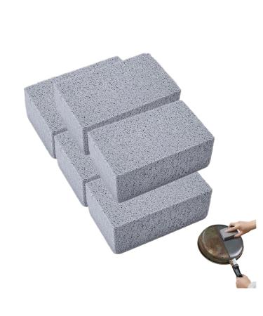 Scoring Stone for Oven Cleaning Scouring Pad for Cleaning Oven Cleaner Heavy Duty Household Cleaning Brick for Removing Tough Stains of Kitchen Toilet Garden (5pcs)