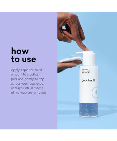 Goodhabit Clean Scene Micellar Gel - Gentle Facial Cleansing Gel & Makeup Remover for All Skin Types - 8 oz | International Shipping Available - Buy Online on GoSupps.com