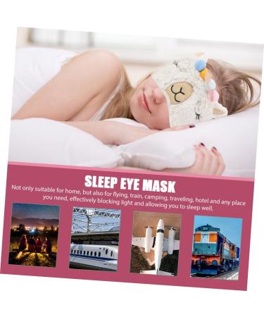 2 pi ces Masque de Sommeil Masque Opaque Doux pour Yeux pour Voyage Blanc Rose - Buy Online on GoSupps.com