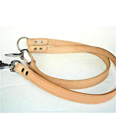 Buy LUSY011 Real Leather Coupling Leash for 2 Dogs - 60cm & 40cm Options | Durable & Stylish Dog Leash - Buy Online on GoSupps.com