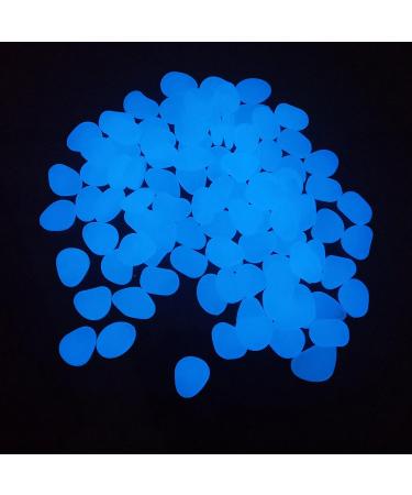 500 Pieces Blue Fluorescent Decorative Stones for Garden Aquarium & Landscaping Bright Colorful Stone for Flower Beds Sidewalks Vases & Terraces - Buy Online on GoSupps.com