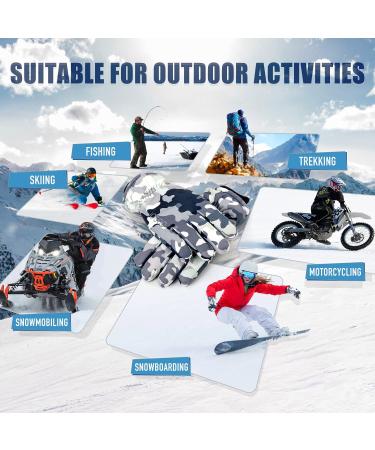 Jogoo Winter Snow Gloves for Men Women Outdoor Ski Gloves 3M Thinsulate Waterproof&Windproof Touchscreen Cold Weather Gloves Large - Buy Online on GoSupps.com