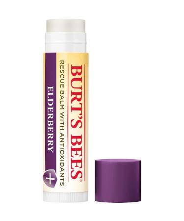 Burt's Bees Rescue Balm Elderberry Lip Balm With Antioxidant-Rich Elderberry Tint-Free Natural Origin Lip Care 1 Tube 0.15 oz. Elderberry 1 Count (Pack of 1) - Buy Online on GoSupps.com