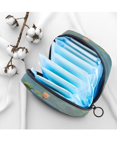 MUOOUM Storage Bag for Women's Bandages - Palm Leaves & Pineapple Patterns | Portable Menstrual Cup & Breastfeeding Holder - Perfect for Girls & Teenagers - Buy Online on GoSupps.com