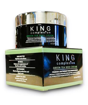 Premium Black Men Skincare - Large 3.5 oz - Retinol Cream for Face - Look Younger - Shea Butter - Anti Aging Cream for Men - Ultra Hydrating - Niacinamide - Black Owned Skincare