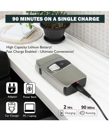 2 in 1 Waterproof Electric Foil Shaver & Beard Trimmer for Men - Cordless Rechargeable Grooming Kit - Buy Online on GoSupps.com