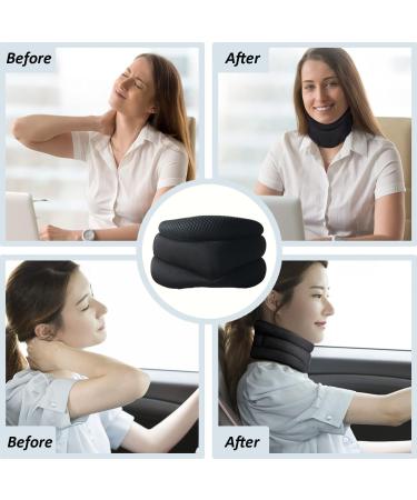 Cervicorrect Neck Brace Cervicorrect Neck Brace by Healthy Lab Co Cervicorrect for Snoring-Neck Brace for Sleeping Soft Foam Wrap and Stabilize Neck Support Brace for Women (Black) - Buy Online on GoSupps.com
