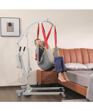 Universal Full Body Lift Sling Lifting Aid Straps for Transfer Lift Assist Transfer Sling with Commode Opening 85kg Max Load Bearing for Elderly Disabled Bedridden - Buy Online on GoSupps.com