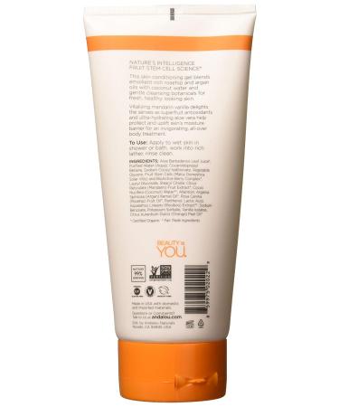 Andalou Naturals Mandarin Vanilla Shower Gel - 8.5 Oz & 1.42 Oz (Pack of 6) | Natural Skincare International Shipping - Buy Online on GoSupps.com