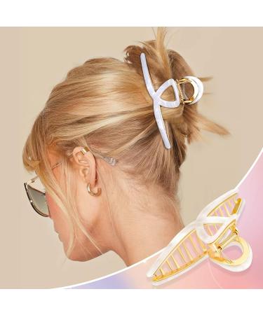 Sublaga 2 Pcs Large Metal Hair Claw Clips - Strong Hold Shark Hair Clip Set for Women and Girls - Buy Online on GoSupps.com