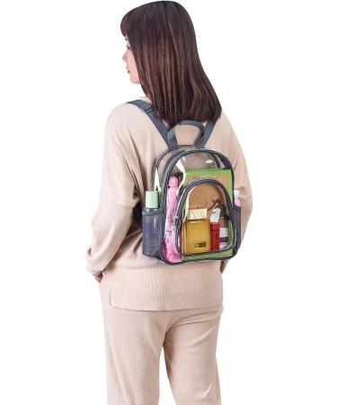 Paxiland Clear Small Stadium Approved Backpack for Women - Grey - Perfect for Work, Travel, Concerts & Sports - Buy Online on GoSupps.com